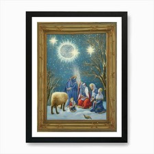 Krippe 29 Kunstdruck gerahmt Wandbild Poster Leinwanddruck Bild