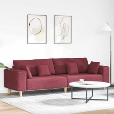 4-Sitzer Sofa mit Kissen Stoff Couch Wohnzimmer Sitzmöbel , Ottomane Auswahl