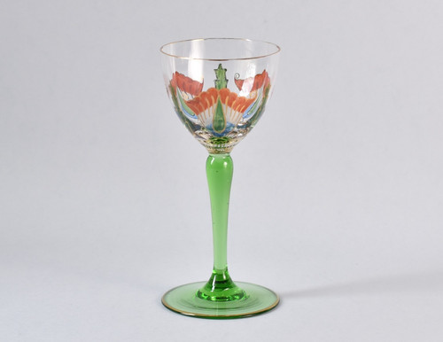 Jugendstil glas likörglas - glas,