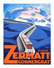 Vintage zermatt gornergrat - zermatt,