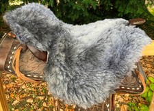 Lammfell Sattelbezug