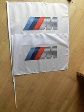 2 x BMW Fahne Flagge Banner weiß Motorsport Tuning ca 60 cm x 40 cm