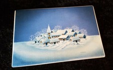 Villeroy&Boch Porzellan Postkarte V&B Schneenacht A86 Vilbocard Helga Moosbacher