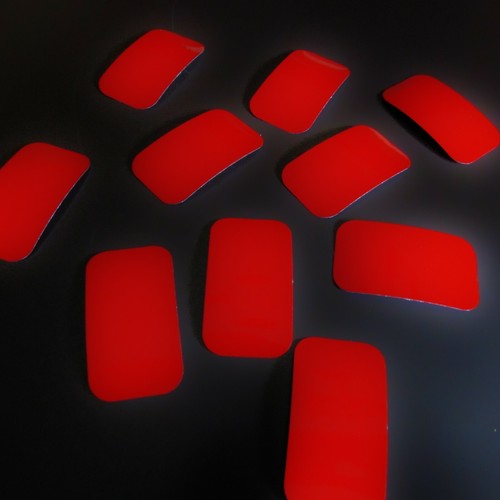 Aufkleber rot - x,