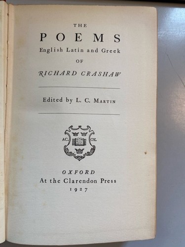 The poems richard crashaw - the,