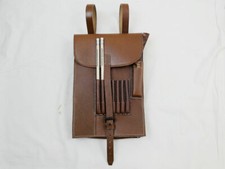 Wehrmacht Kartentasche Leder braun Meldetasche