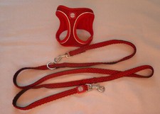 Hunter FCB Bayern München Geschirr Kummet XXS-XS  rot Katze Hund Kleintier Leine