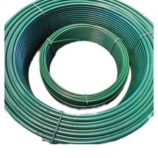 Befestigung Zaun Spanndraht Bindedraht Drahtzaun grün 55m 3,8mm Maschendrahtzaun