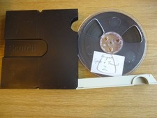 Ampex Tonbandspule 18 cm mit Band und Scotch 3M Archivbox  2