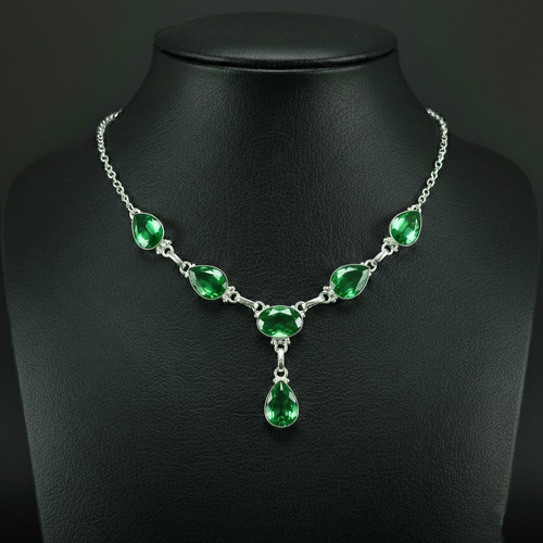 Grüner amethyst edelstein 925 - edelstein,