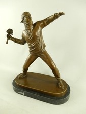 Große bronzefigur banksy - große,
