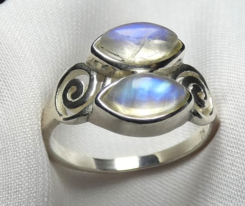 Mondstein ring 925 silber - 925,