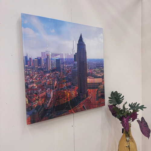 Wandbild 90x90cm frankfurt - wandbild,