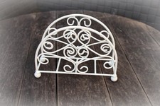 Serviettenhalter rund weiß Serviettenständer Metall Tischdeko Landhaus