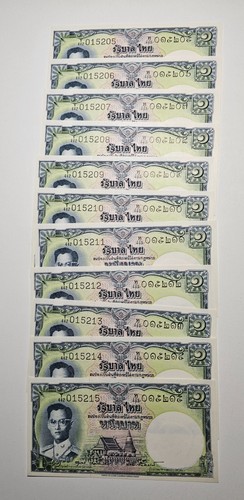 Thailand baht banknoten 1958 - thailand, 1