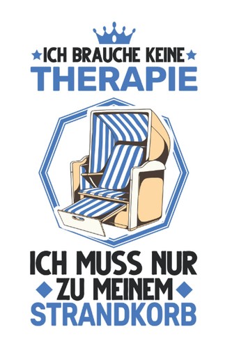 Strandkorb notizbuch therapie - strandkorb, notizbuch: