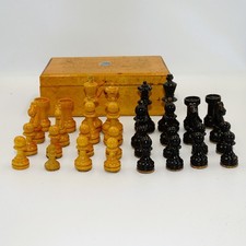 Antikes Schachspiel Holz