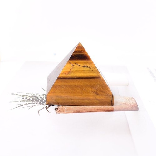 Tigerauge kristall pyramide - kristall,