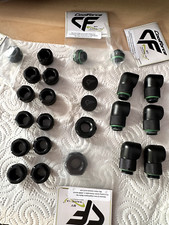 Nanoxia Coolforce Anschlüsse Fittinge inkl PETG 12/10 Rohre für PC Wasserkühlung