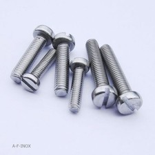 Zylinder-Schrauben DIN 84 SCHLITZ-Schrauben Zylinderkopf Edelstahl VA M2 -M6 A2