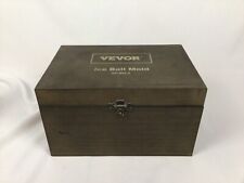 Holz Aufbewahrungskiste Holzkiste mit Klappdeckel u. Verschluss 32 x 22 x 18 cm