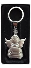 Formano Schutzengel Auto Schlüsselanhänger Silber Charmant Praktisch