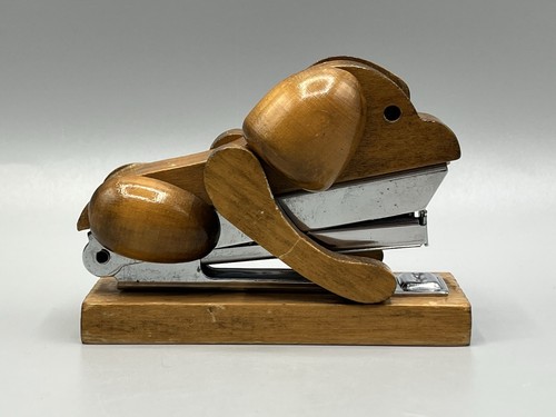 Vintage mid century holz hund - mid,