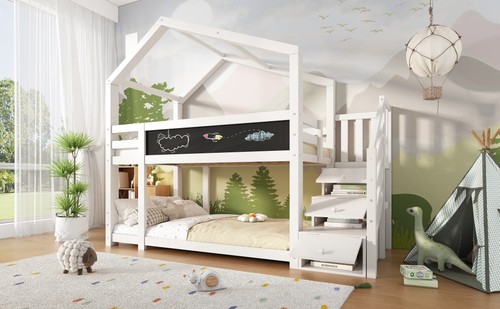 Kinderbett baumhaus 90x200 - kinderbett,
