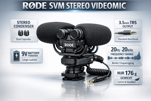 Rode svm kompaktes - rode, stereo