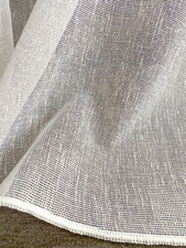 Gardinen Stoff Vorhang Textil Leinenoptik Meterware weiß Höhe 2,90 m Webstruktur