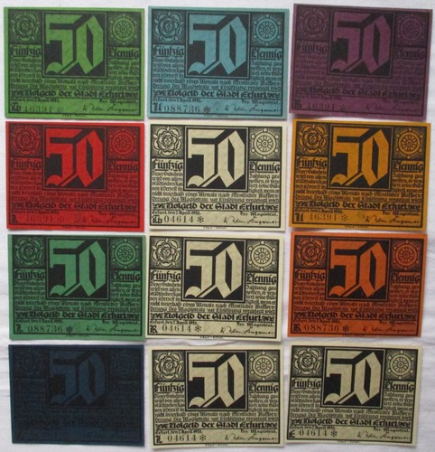 Banknoten notgeld stadt - 12,