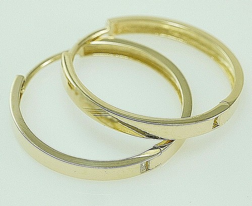 585 gold klappcreolen grösse - gold,