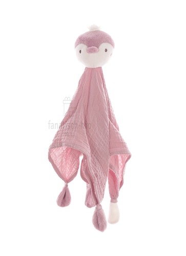 Fehn schmusetuch pinguin rosa - fehn,