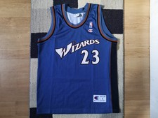 Michael Jordan Wizards Trikot Champion Blau Gr. L Bulls NBA