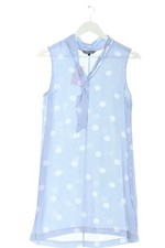 TOMMY HILFIGER Sommerkleid Damen Kleid Gr. DE 34 blau-weiß Casual-Look