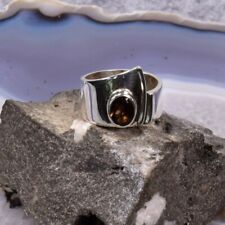 Rauchquarz Ring, 925er Silber