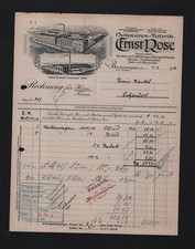 BEVERUNGEN, Rechnung 1936, Ernst Rose Holzwaren-Fabrik Kasten-Leiterwagen