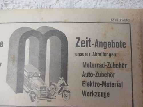1936 katalog hermann manko - katalog,