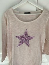 KURT KÖLLN ~ T-Shirt ~ LA  Shirt ~ Stern ~ rosa ~ Pailletten ~ Gr. 2 M 38 40 