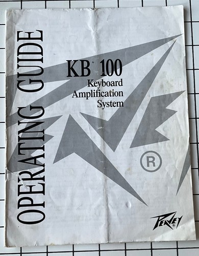 Bedienungsanleitung peavey 100 - bedienungsanleitung,