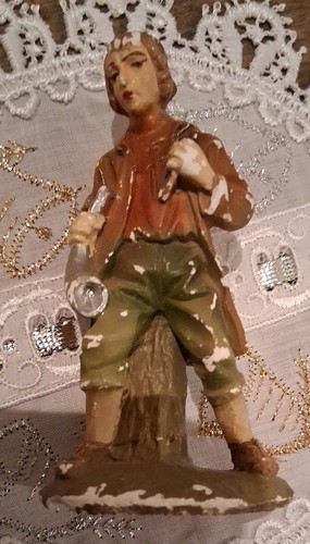 Alte krippenfigur hirte 9 - alte, krippenfigur,