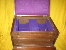  Sammelkabinet Orden Münzen Sammlungsschrank  Besteckkasten Schubladenschrank