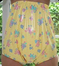 PVC adult baby Inkontinenz Windelhose Gummihose gelb-Kindermotiv Gr. S-3XL
