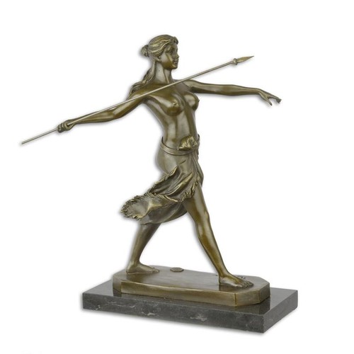 Bronze skulptur figur amazone - bronze,