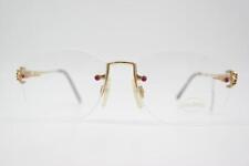 Vintage Brille on line 7973 Gold Rot Grün Randlos Brillengestell eyeglasses