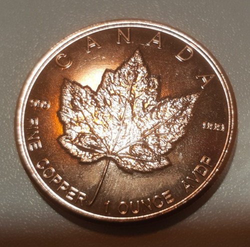 Unze kupfermünze 1 oz - 1,