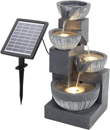 Stufiger solarbrunnen mit - solarbrunnen,