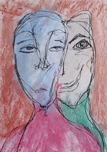 Art portrait painting modern - portrait,