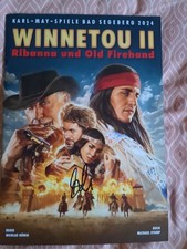 Orginales Autogramm. Winnetou. Karl May. Film Programm. Sila Sahin. Bad Segeberg