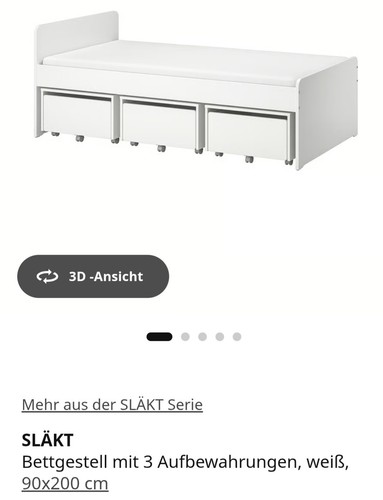 Tolles ikea bett 200cm - 90×200cm,